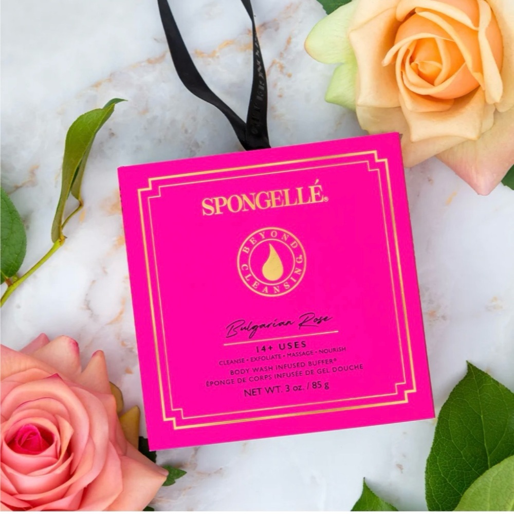 Spongelle Bulgarian Rose Body Wash Infused Buffer - Pink